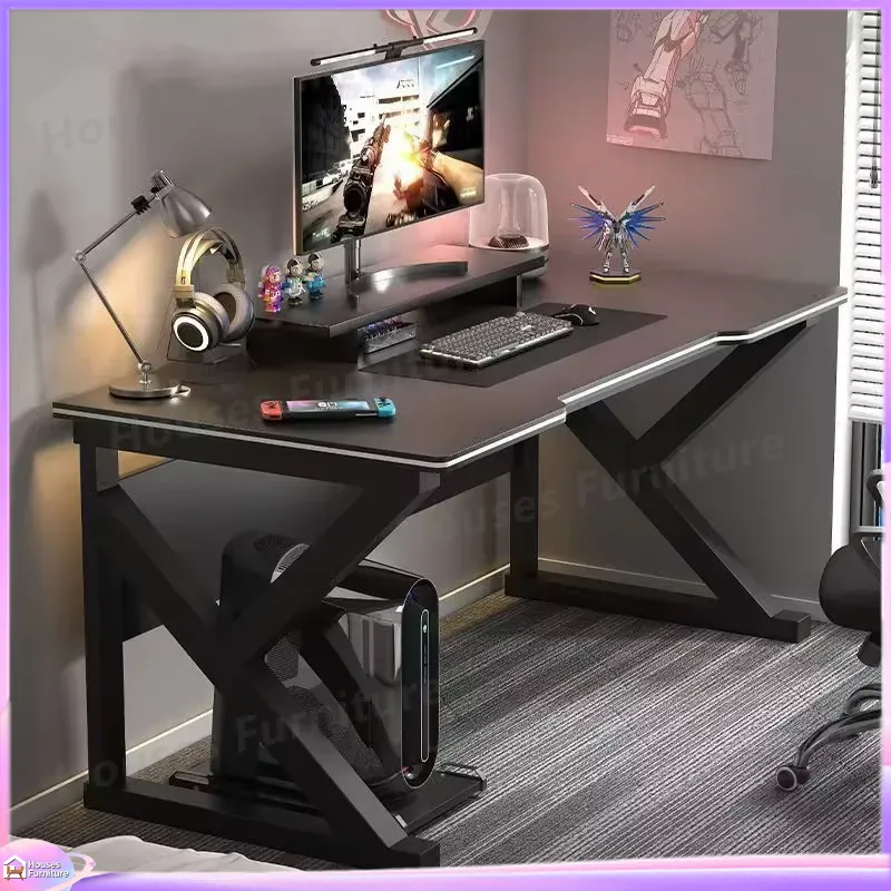 Desk Setup Gaming Pc - 카페 메탈 게이밍 데스크 블랙 MDF