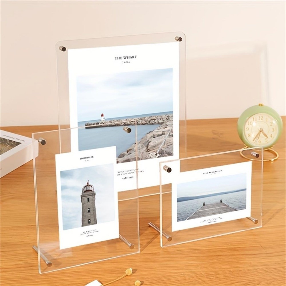 Desk Setup Poster - 새로운 투명 아크릴 사진 프레임 기울어진