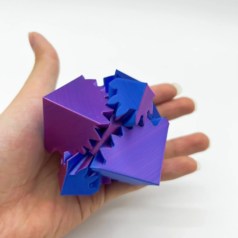 Desk Setup Gear - 데스크탑 장식 3D 인쇄 큐브 장난감