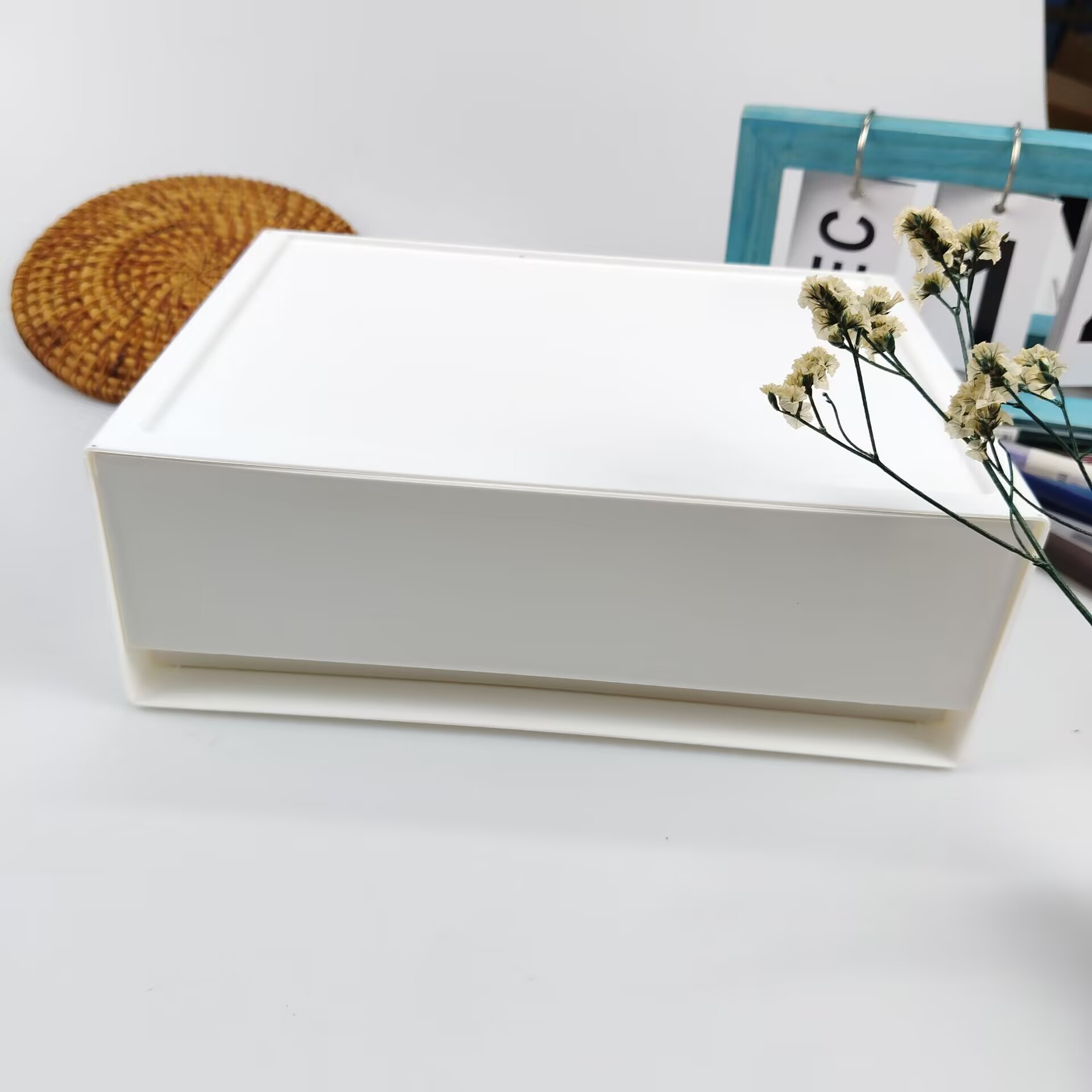 Desk Setup Shelf - 데스크탑 수납함, 서랍, 화장품 선반, 책상,