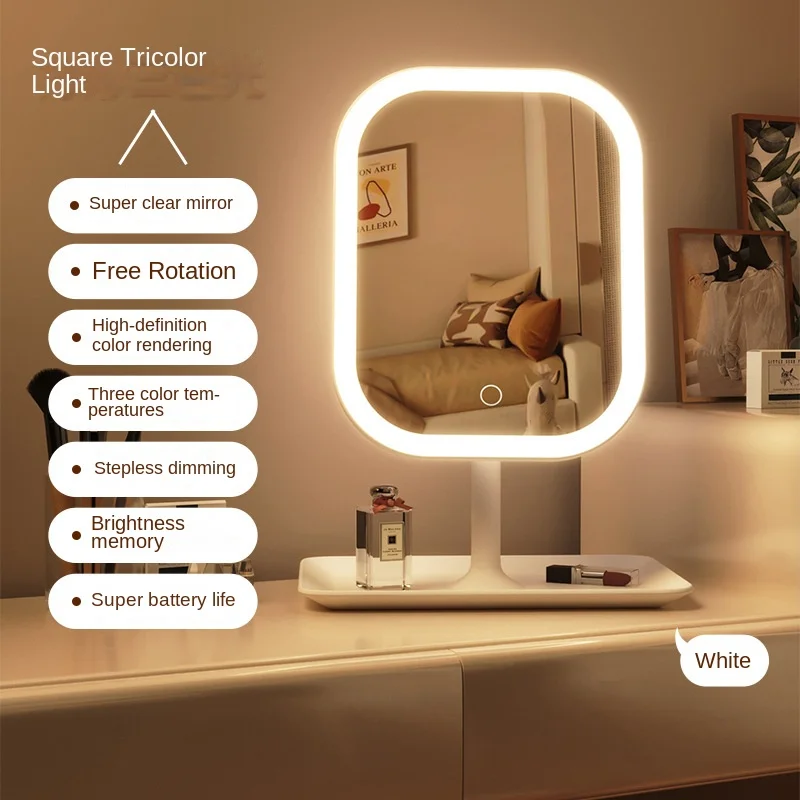Desk Setup Lamp - 새로운 LED 모던 데스크탑 화장대 거울,