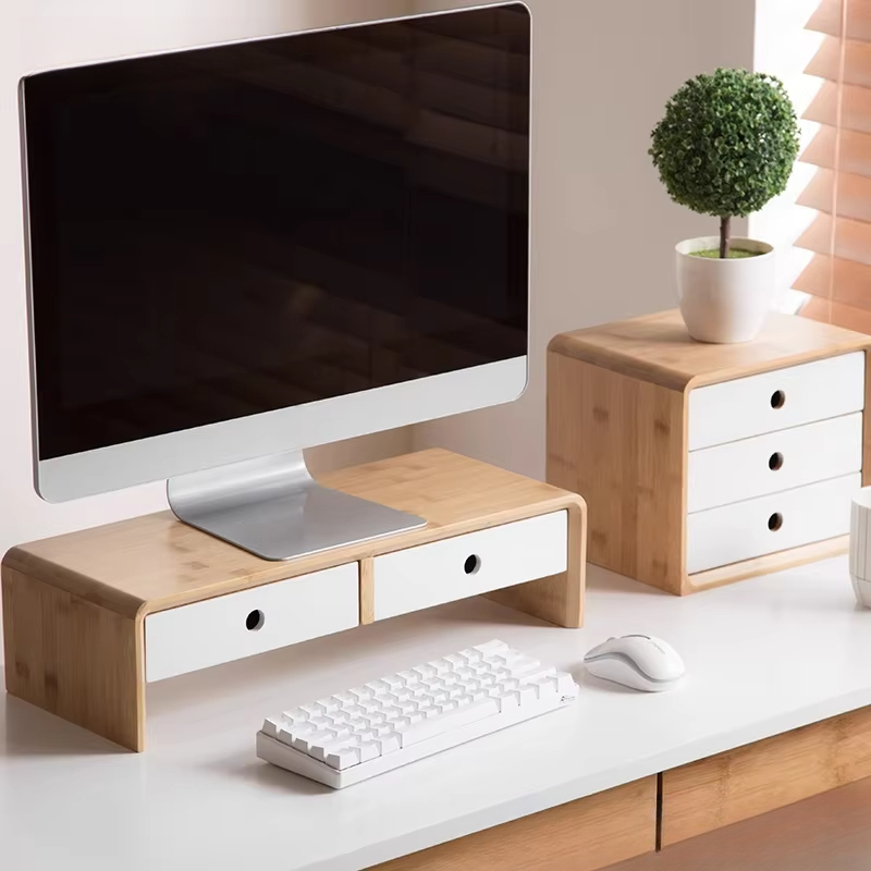 Setup Desk Monitor - 대나무 노트북 모니터 받침대 친환경 데스크탑