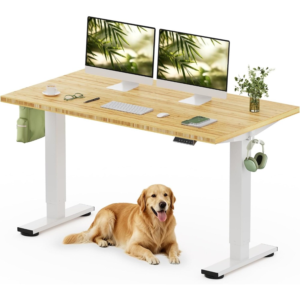 Setup Desk Monitor - FLEXISPOT 55인치 x 28인치 솔리드 대나무