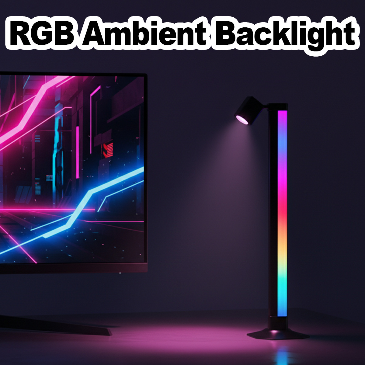 Desk Setup Bedroom - 스마트 라이트 바 LED RGB 음악