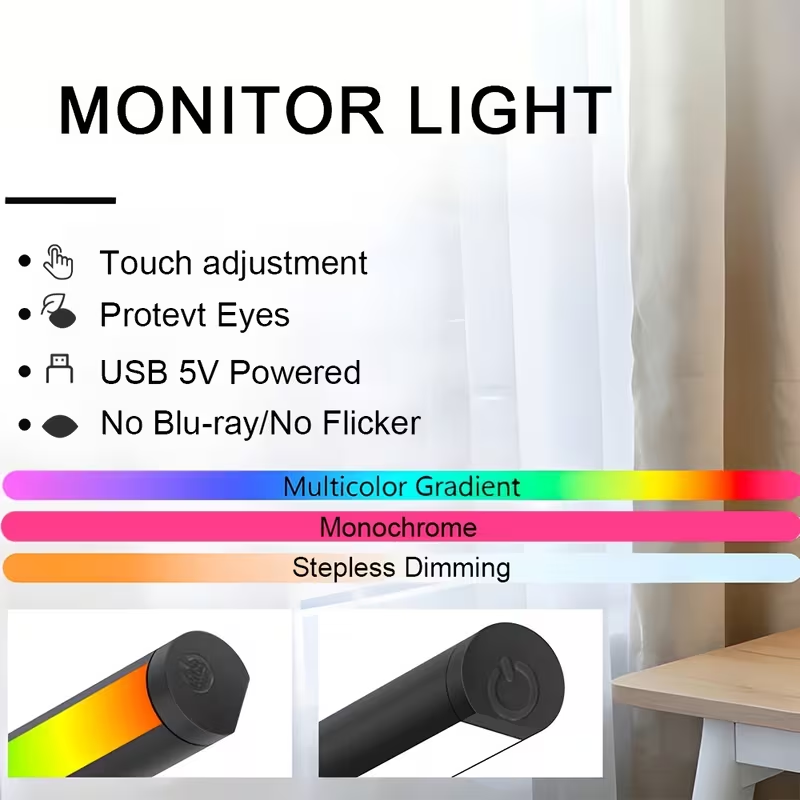 LED 모니터 라이트 바 30cm 40cm 컴퓨터 모니 - Setup Desk Monitor 리뷰 및 가격