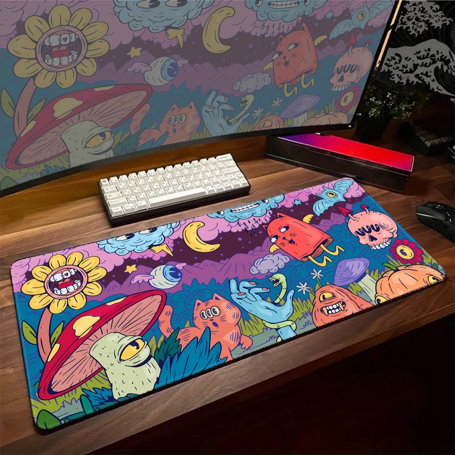 Mausepad 동물 식물 PC 설정 액세서리 마우스  - Desk Setup With Plants 리뷰 및 가격