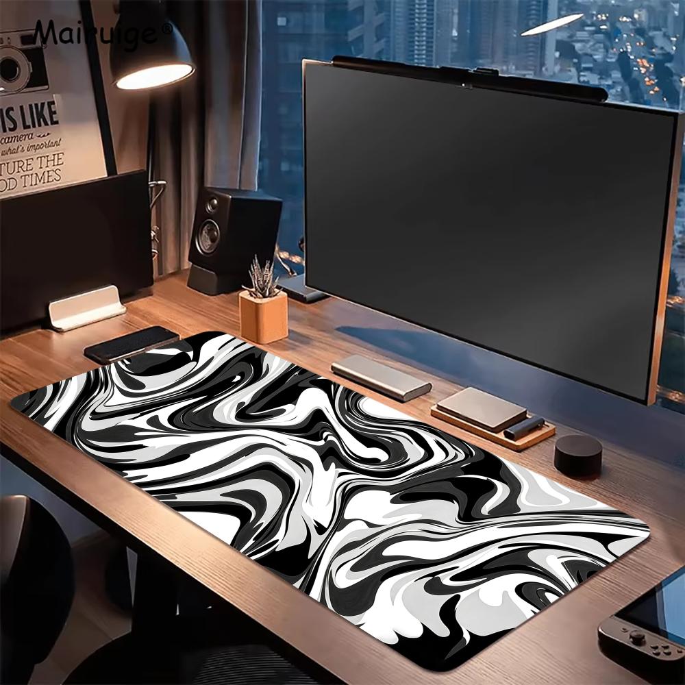 추상적인 유체 무늬 논슬립 고무 데스크 매트 컴퓨터 키 - Desk Setup Gaming Pc 리뷰 및 가격