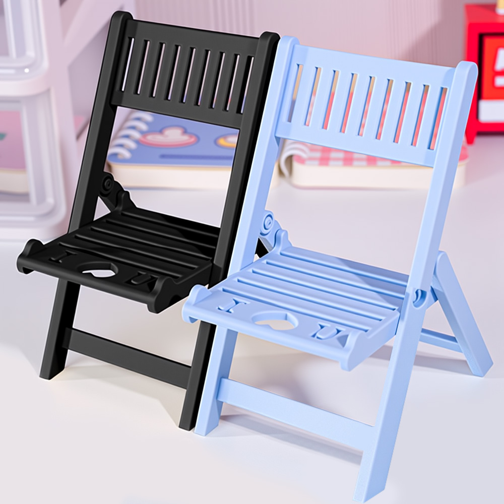 창의적인 접이식 의자형 휴대폰 거치대, 탁상용 휴대용  - Desk Setup Gear 리뷰 및 가격