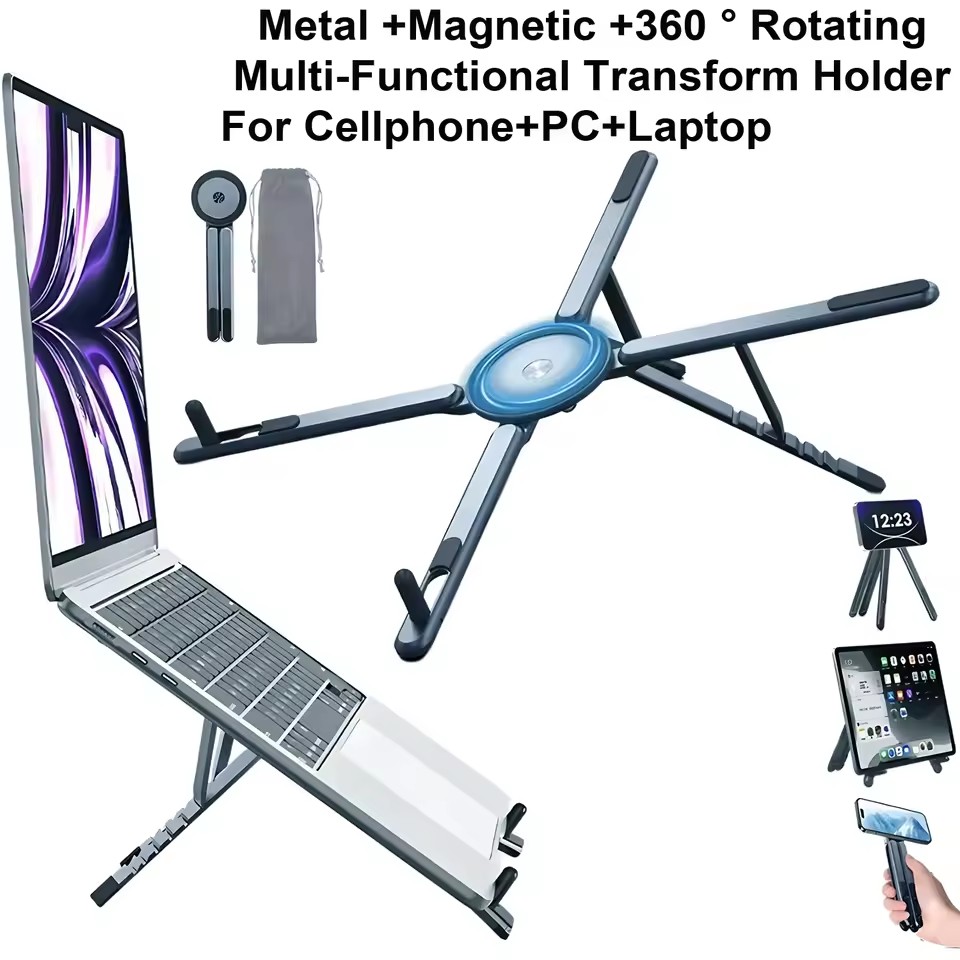 휴대용 자석식 휴대폰 거치대 & 셀카봉 3-in-1 접 - Desk Setup Maker 리뷰 및 가격