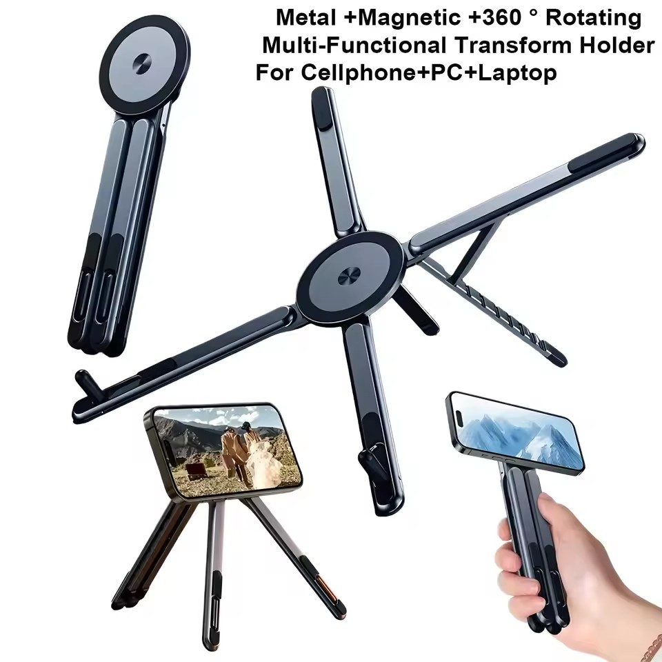 휴대용 자석식 휴대폰 거치대 & 셀카봉 3-in-1 접 - Desk Setup Maker 리뷰 및 가격