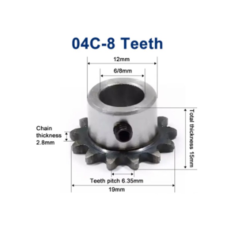 04C 8T 스프로킷 6/8mm 보어 45 #   M5 - Desk Setup Gear 리뷰 및 가격
