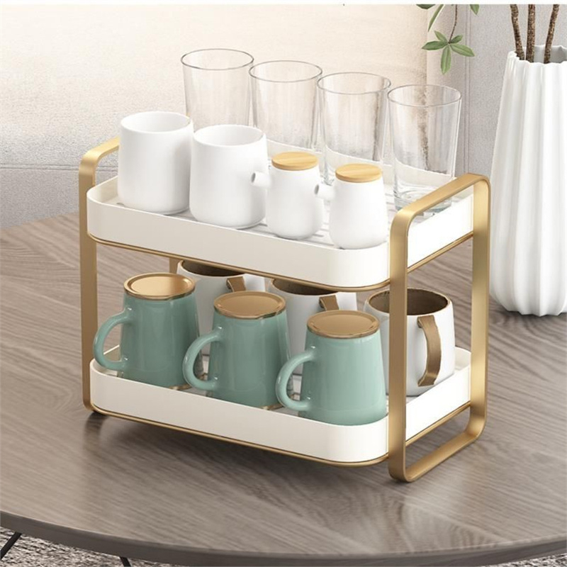 2단 컵 정리대 머그컵 홀더 유리컵 보관 선반 물받이  - Desk Setup Shelf 리뷰 및 가격