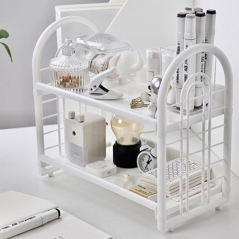 ♥ 2단 중공형 데스크탑 수납 선반 |   레트로 스타 - Desk Setup Shelf 리뷰 및 가격
