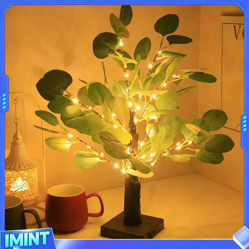 LED 테이블 트리 램프 인공 유칼립투스 55cm LE - Led Desk Light Usb 리뷰 및 가격