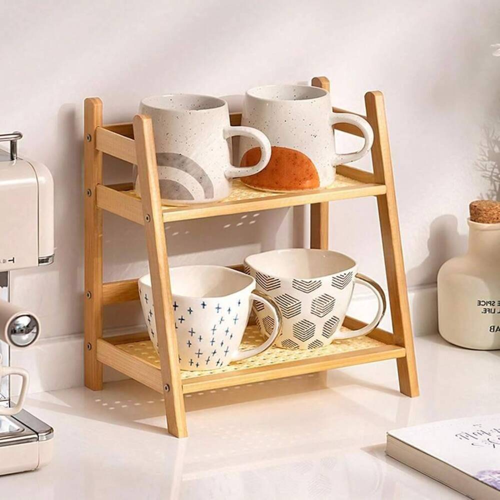 2단 대나무 조리대 수납 선반, 나무 데스크탑 정리대, - Desk Setup Shelf 리뷰 및 가격