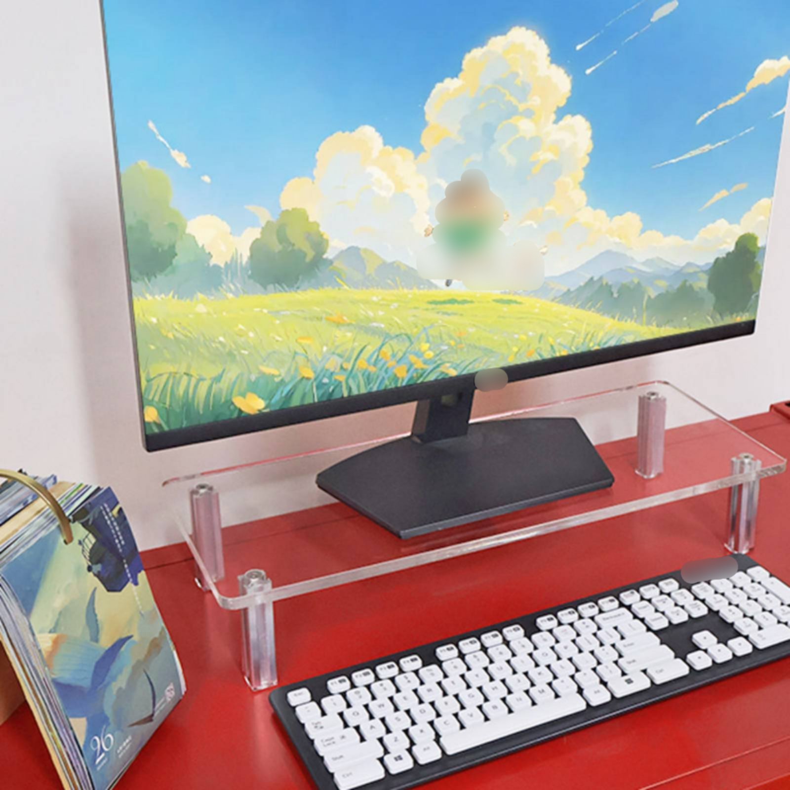 아크릴 모니터 스탠드, 투명하고 깔끔한 모니터 받침대, - Setup Desk Monitor 리뷰 및 가격