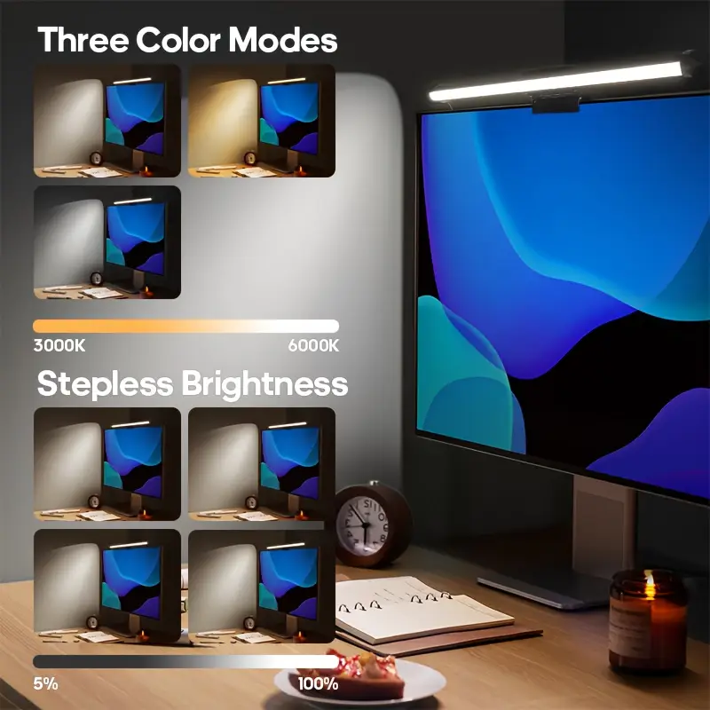 USB LED 데스크 램프 스크린 걸이형 조명 곡선형  - Led Desk Light Usb 리뷰 및 가격