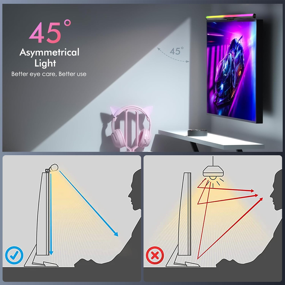 와이파이 라이트바 모니터 라이트 바 램프 스크린 설정  - Setup Desk Monitor 리뷰 및 가격