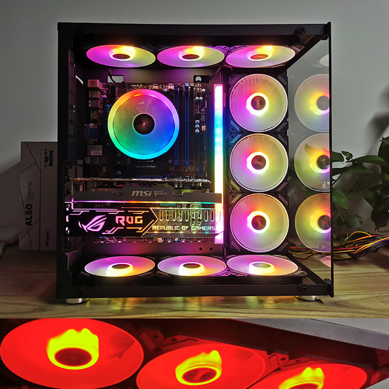 ARGB 120mm 케이스 팬 5V 3PIN 메인보드  - Desk Setup Lamp 리뷰 및 가격