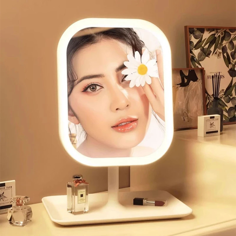 새로운 LED 모던 데스크탑 화장대 거울, 휴대용 3색 - Desk Setup Lamp 리뷰 및 가격