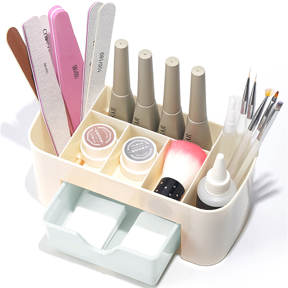 네일 아트 주최자 데스크탑 서랍 화장품 보관 상자 메이 - Desk Setup Shelf 리뷰 및 가격