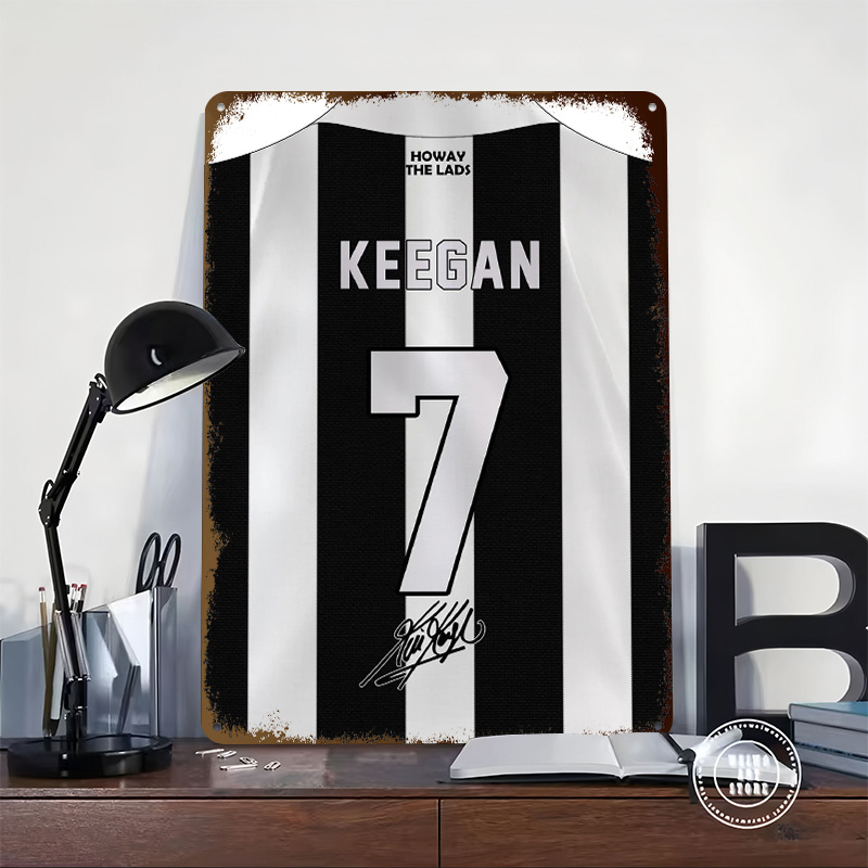 케빈 키건 7 뉴캐슬 축구 유니폼 틴플레이트 포스터 맞 - Desk Setup Poster 리뷰 및 가격