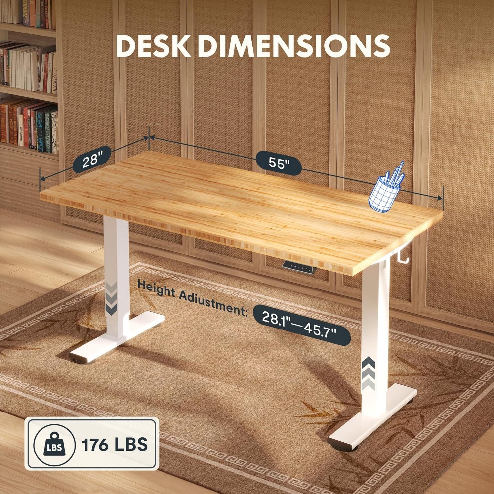 FLEXISPOT 55인치 x 28인치 솔리드 대나무  - Setup Desk Monitor 리뷰 및 가격