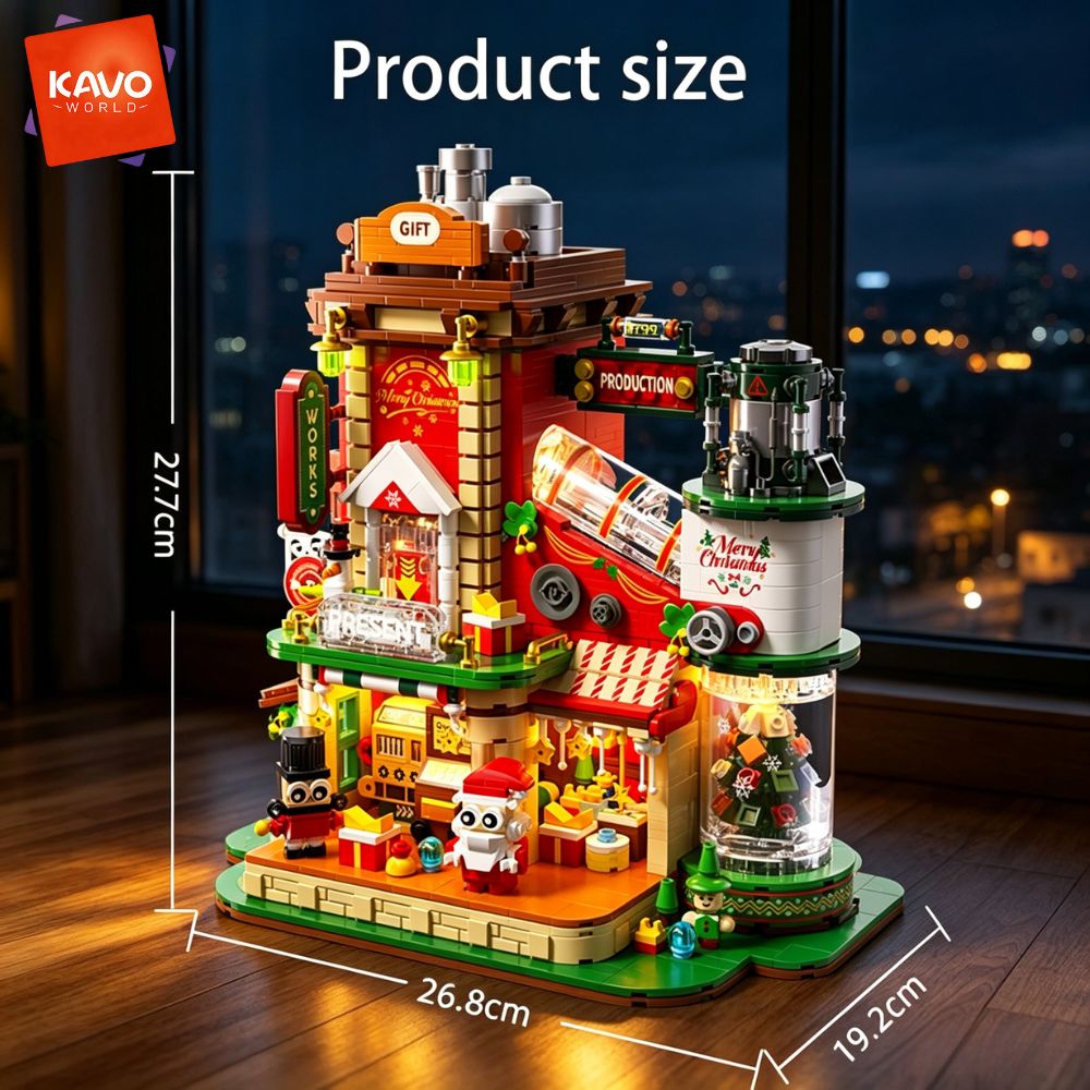 KAVOWORLD 2775피스 크리스마스 선물 공장 건 - Desk Setup Options 리뷰 및 가격