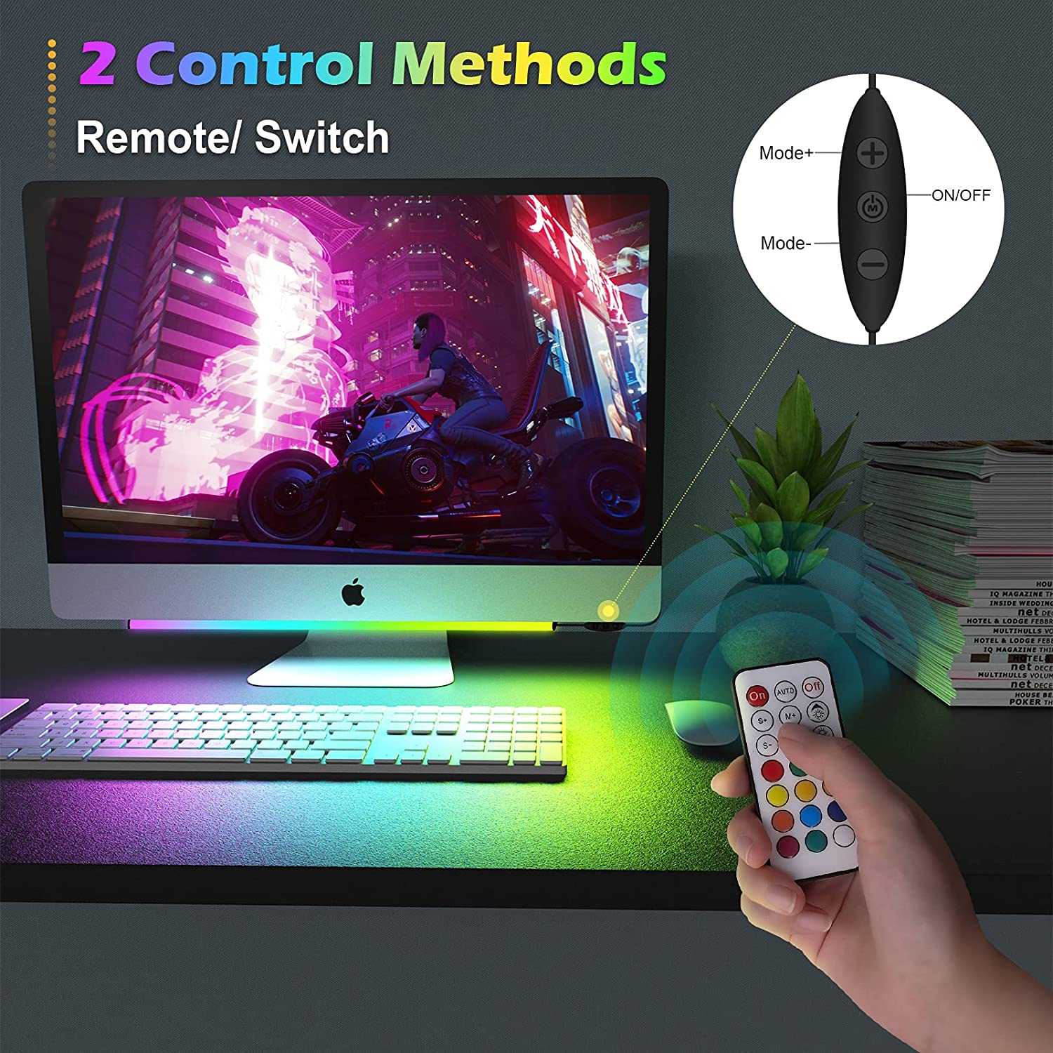 모니터 라이트 바 아래 게임 룸 장식 게임 설치 책상  - Setup Desk Monitor 리뷰 및 가격